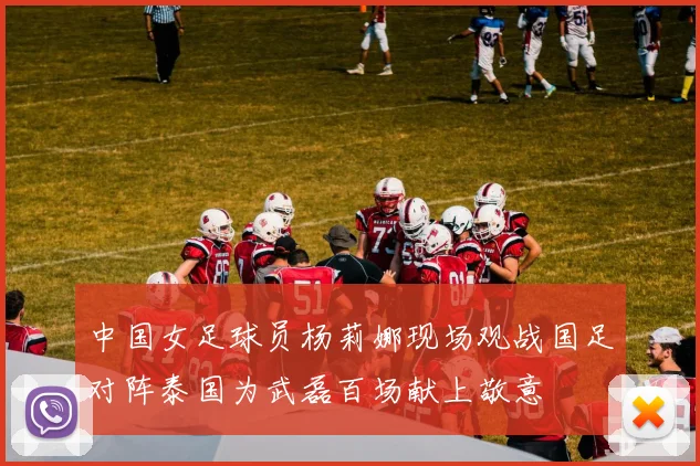 中国女足球员杨莉娜现场观战国足对阵泰国为武磊百场献上敬意